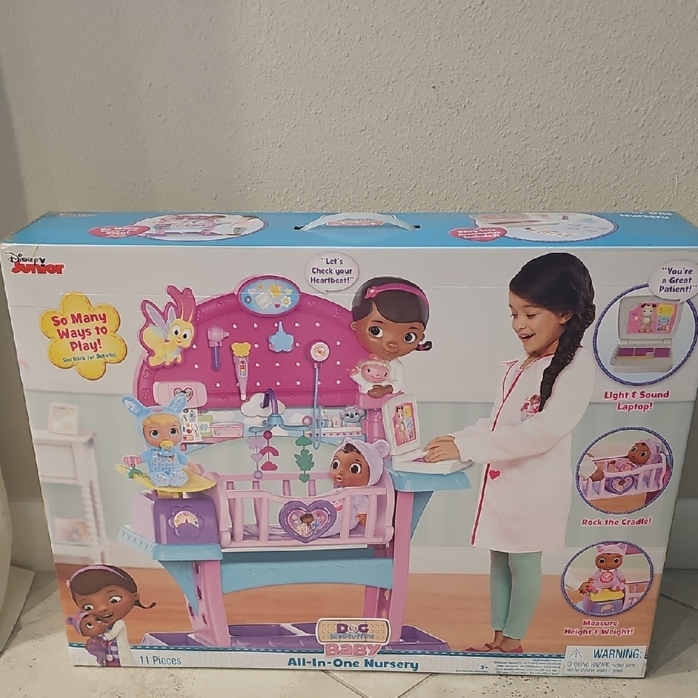 Disney Baby Doc McStuffins All-In-One Nursery Playset - Pink & Purple & Blue